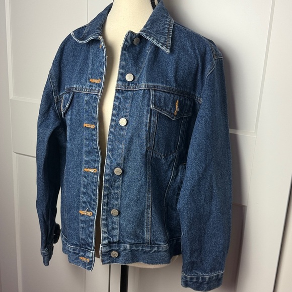 Vintage Bill Blass jeans 100% cotton Jean jacket front pocket medium blue wash - Picture 3 of 11